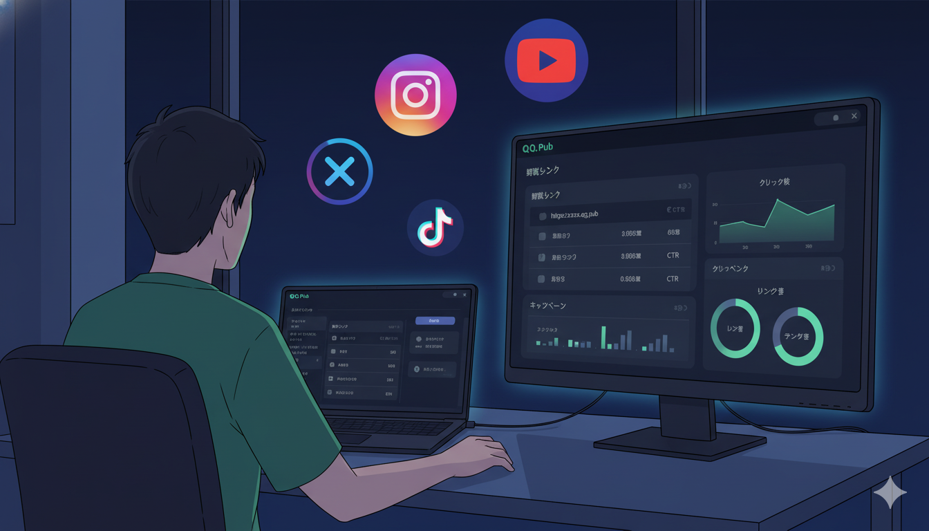 SaaSダッシュボードを表示するマルチモニター